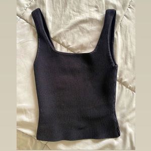 Babaton Sculpt Knit Squareneck Tank Top